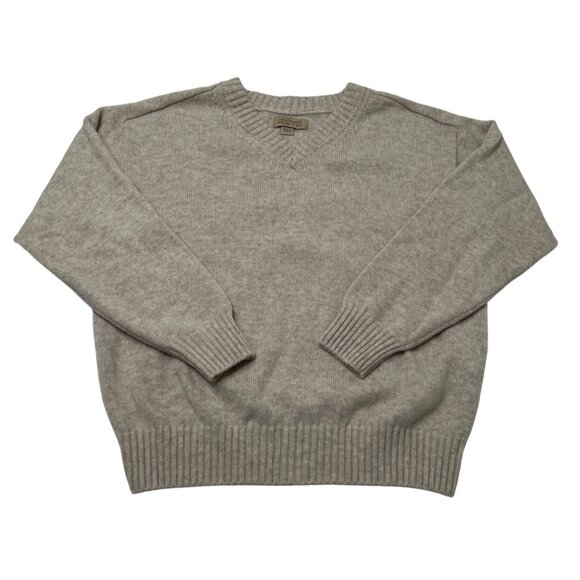 Falconeri Sweaters - Falconeri Ultrasoft Cashmere V-Neck Sweater with Set-in Sleeves in Natural Stone